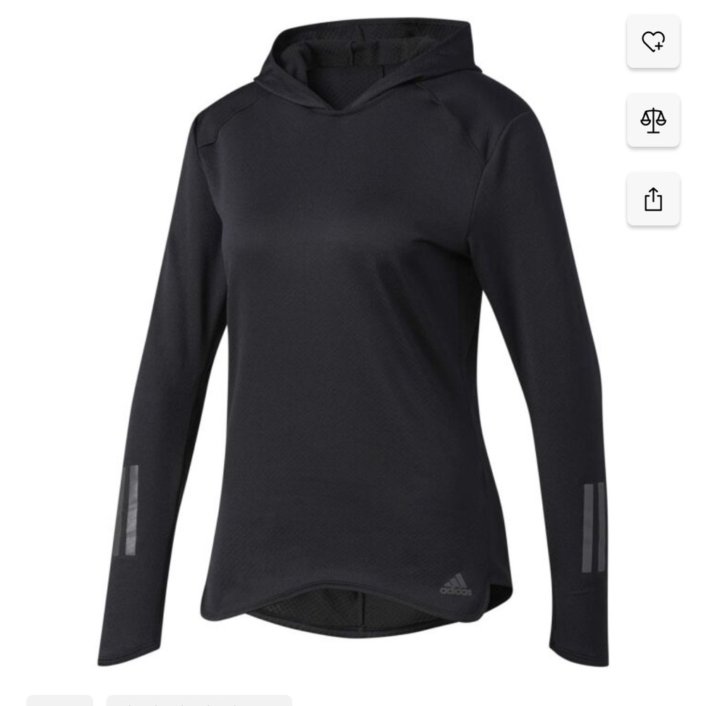 Adidas RS CLIMA HOODIE Women's Black Long Sleeve Hoodie | Large